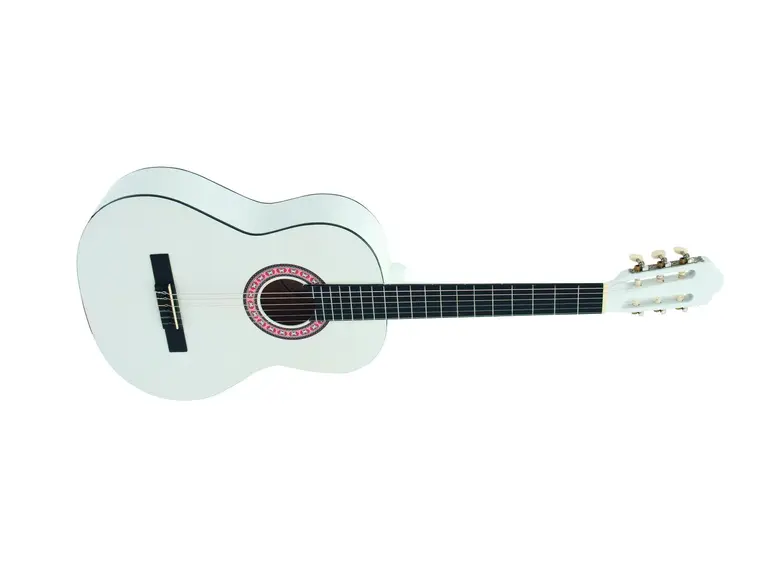 DIMAVERY AC-303 Classic Guitar, white 
